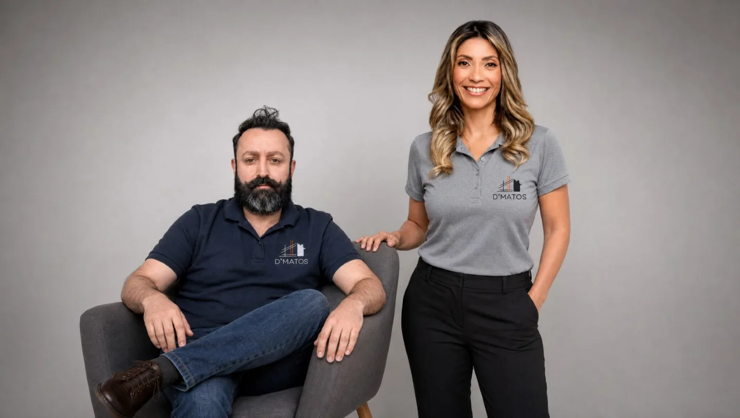 Heber Matos and Miriam Matos, co-founders of D'Matos Construction